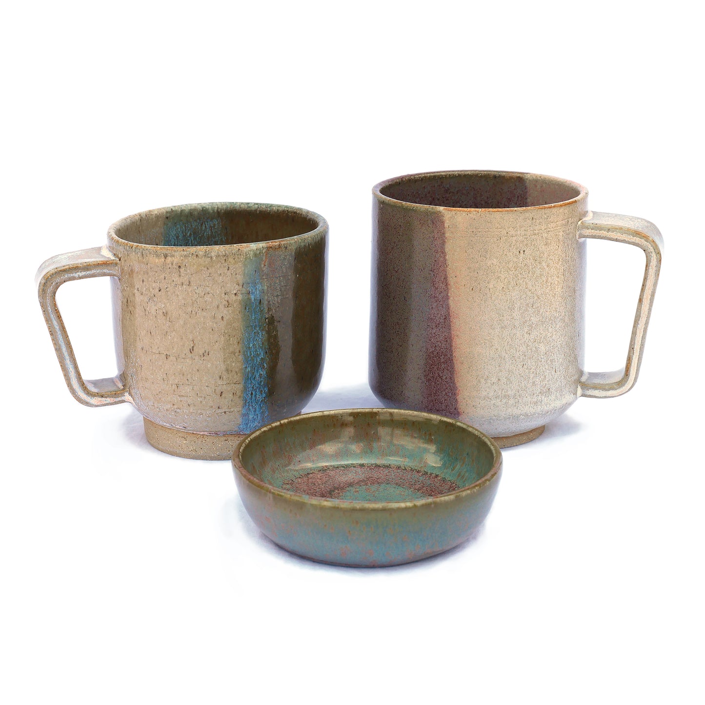 Stoneware Mug - Blue Overlap