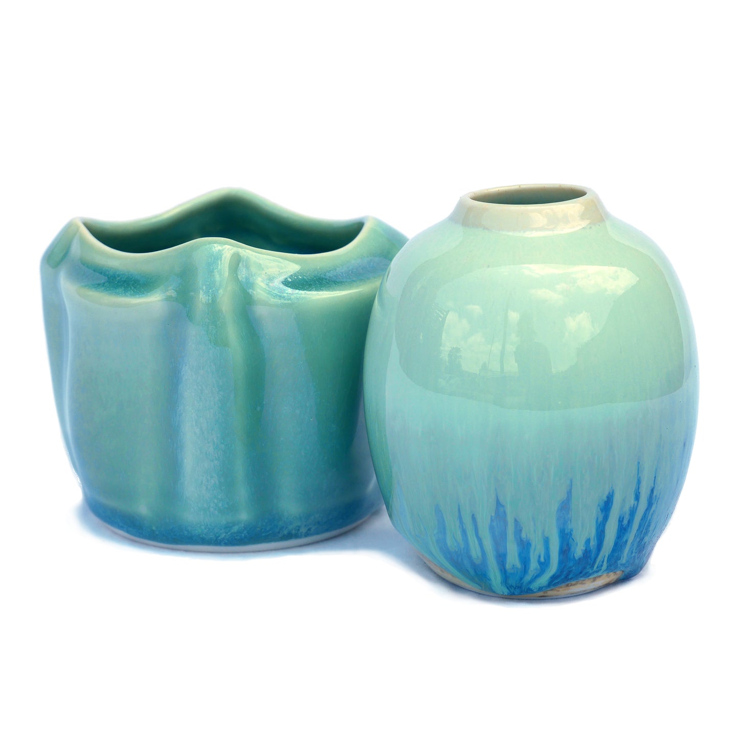 Cerulean Mod Vase - Porcelain