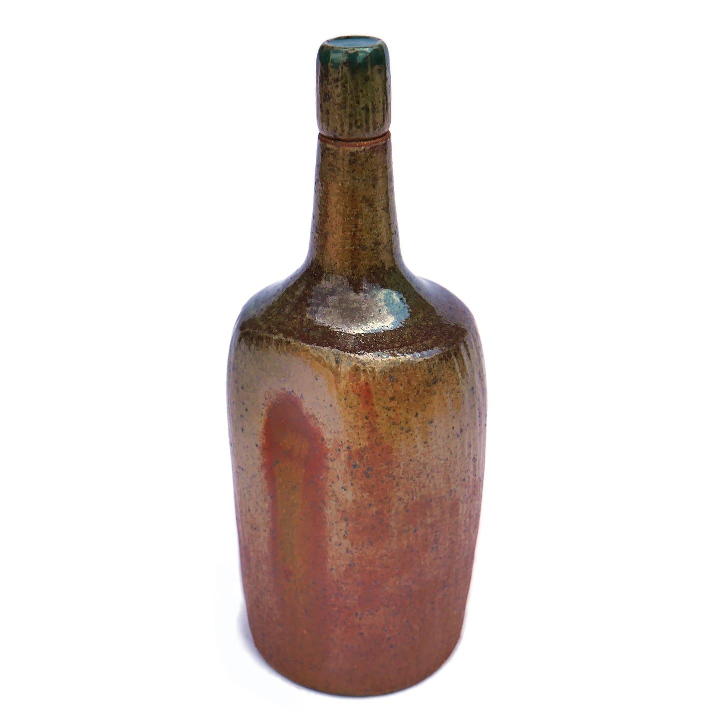 Shino Bottle with Stopper - Stoneware