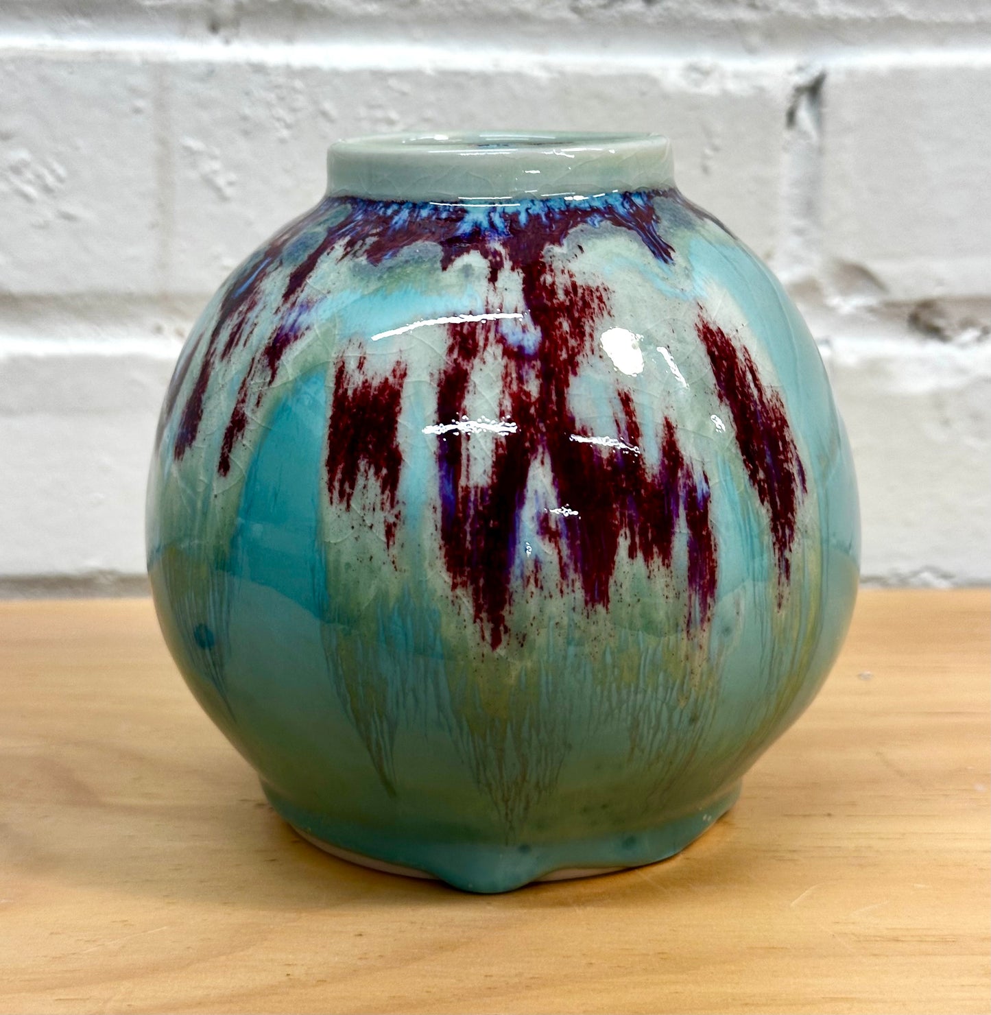 Turquoise Moon Jar