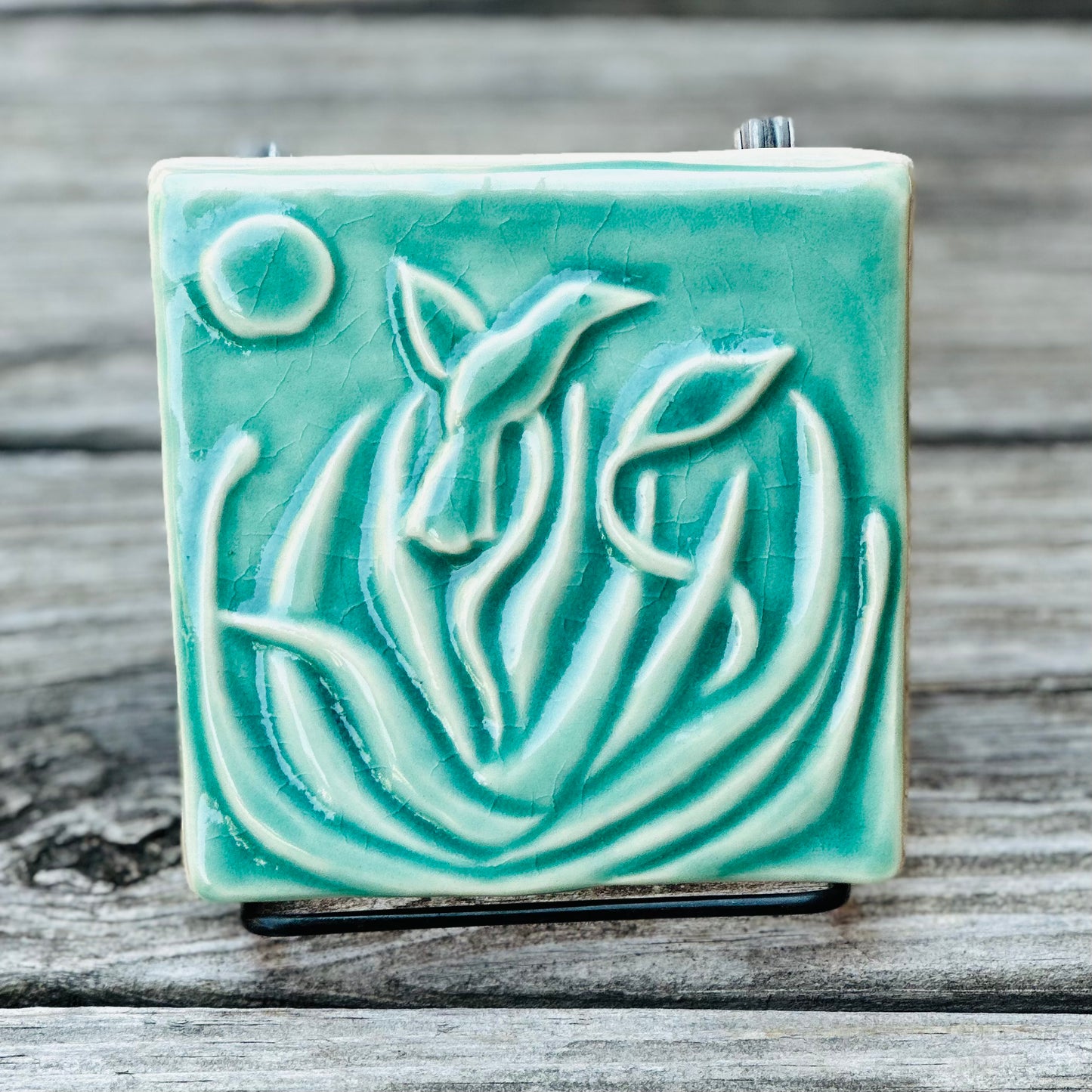 Bird in Agave - Green Celadon