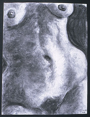 Female Nude in Charcoal (Front)
