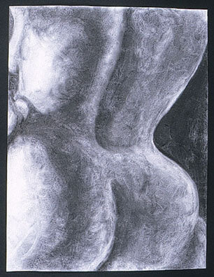 Female Nude in Charcoal (Back)