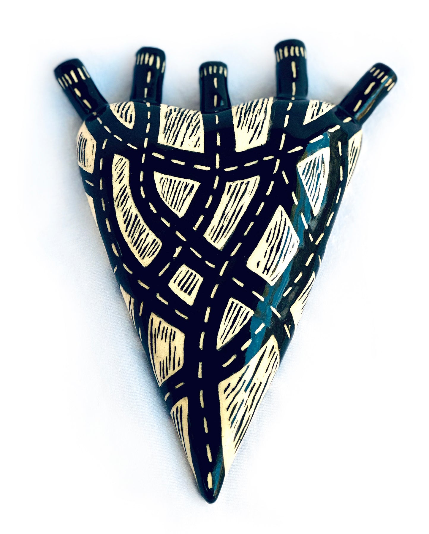 Highways Heart Wallhanging Vase